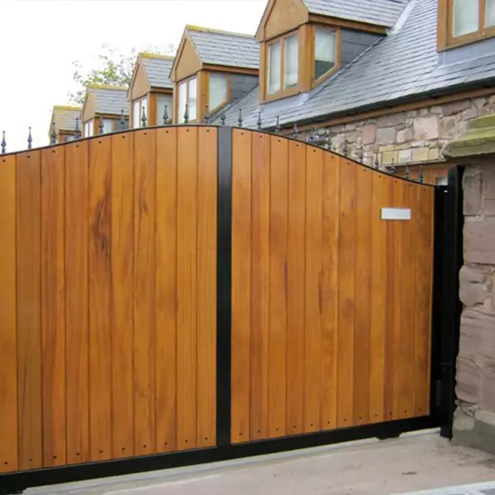 bespoke wooden driveway gates